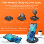 CH25 Gadjet Fast Wireless Charging Desk Stand_