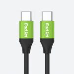 Gadjet CA24 Charge and Sync Cable for Type-C to Type-C Devices Green & Black Main