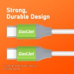 Gadjet CA24 Charge and Sync Cable for Type-C to Type-C Devices Strong Durable Design
