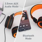 Gadjet AU17 Foldable Hybrid Wireless Headphones AUX and Bluetooth Modes