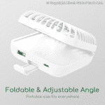 Goodiz Premium 3-in-1 Mini Fan + Powerbank & Phone Holder HTF03 Foldable Angle