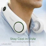 HTF10 Goodiz Premium AirWave Neck Fan - Neck wearing