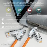 CA32 Gadjet 4-in-1 Heavy-Duty Multifunctional Cable Functions