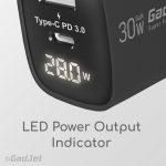 GadJet CH45 GaN 2-Port LED Power Adapter - Power Output Indicator