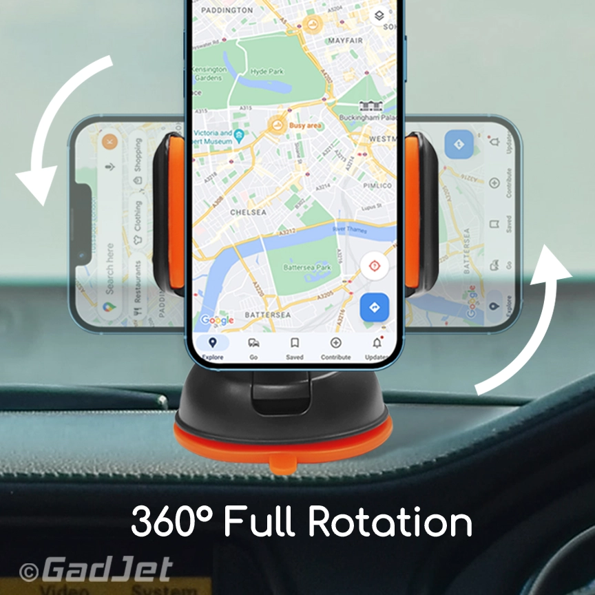 HL06 Gadjet Suction Phone Holder 360 Full Rotation