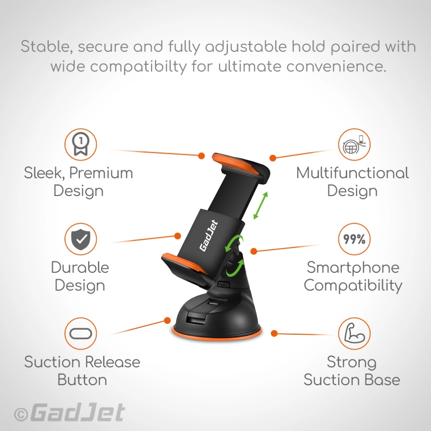 HL06 Gadjet Suction Phone Holder Specifications