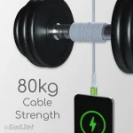 GadJet Long 2-in-1 Rapid Charge & Sync Cable - 80kg cable strength