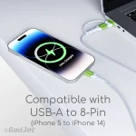 GadJet Long 2-in-1 Rapid Charge & Sync Cable - USB-C to USB-C compatibility