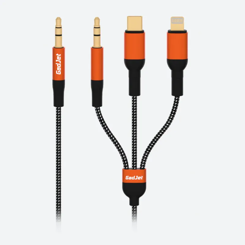 3-in-1 Trio AUX Audio Cable