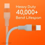 GadJet 100W Dual Ultra Power Charge & Sync Cable - Heavy Duty Bend Lifespan