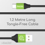 GadJet CA18 Type-C Cable - 1.2m Long Tangle Free Cable