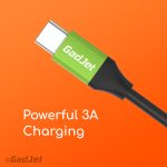 GadJet CA18 Type-C Cable - Powerful 3 Amp Charging