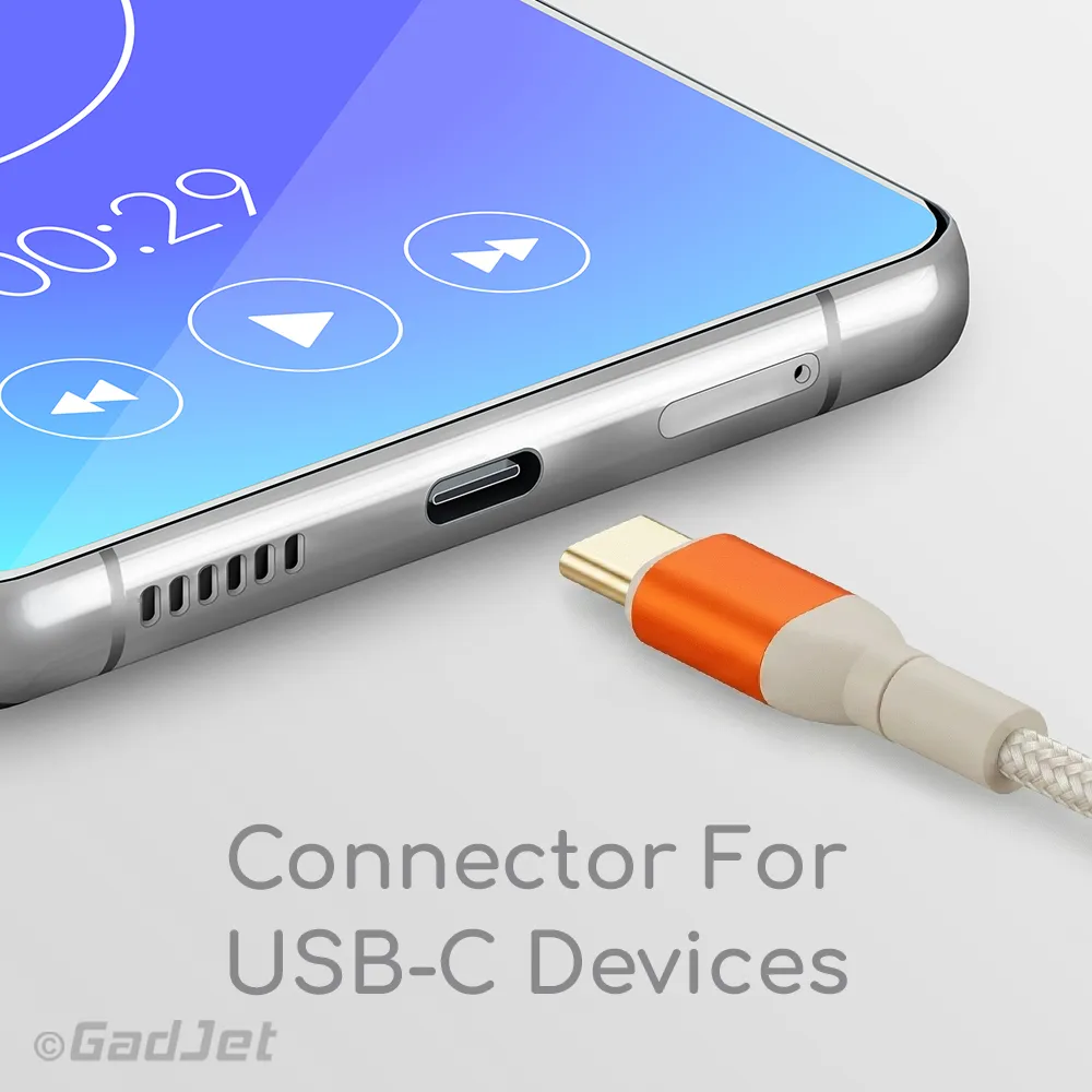 AU39 GadJet 2-in-1 Aux to AUX and USB-C Connector for USB-C Devices
