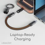 CA43 Mini Keyring Charge & Sync Cable - Laptop-Ready Charging