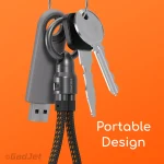 CA43 Mini Keyring Charge & Sync Cable - Portable Multifunctional