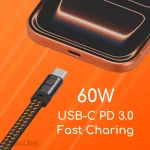 CA43 Mini Keyring Charge & Sync Cable - USB-C PD 60W Fast Charging