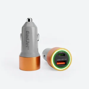 USB-C + USB-A QC Car Charger