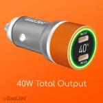 GadJet CH50 Dual USB-C 20W + 20W PD Car Charger - Output
