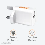 GadJet CH51 20W USB-A QC + USB-C PD Wall Charger - Design