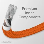 GadJet Extra Long Charge and Sync Cable - Premium Inner Components