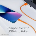 GadJet Extra Long Charge and Sync Cable - USB-A to 8-Pin iPhone Lightning