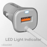 GadJet CH58 Backseat Extension Charger - LED Light Indicator